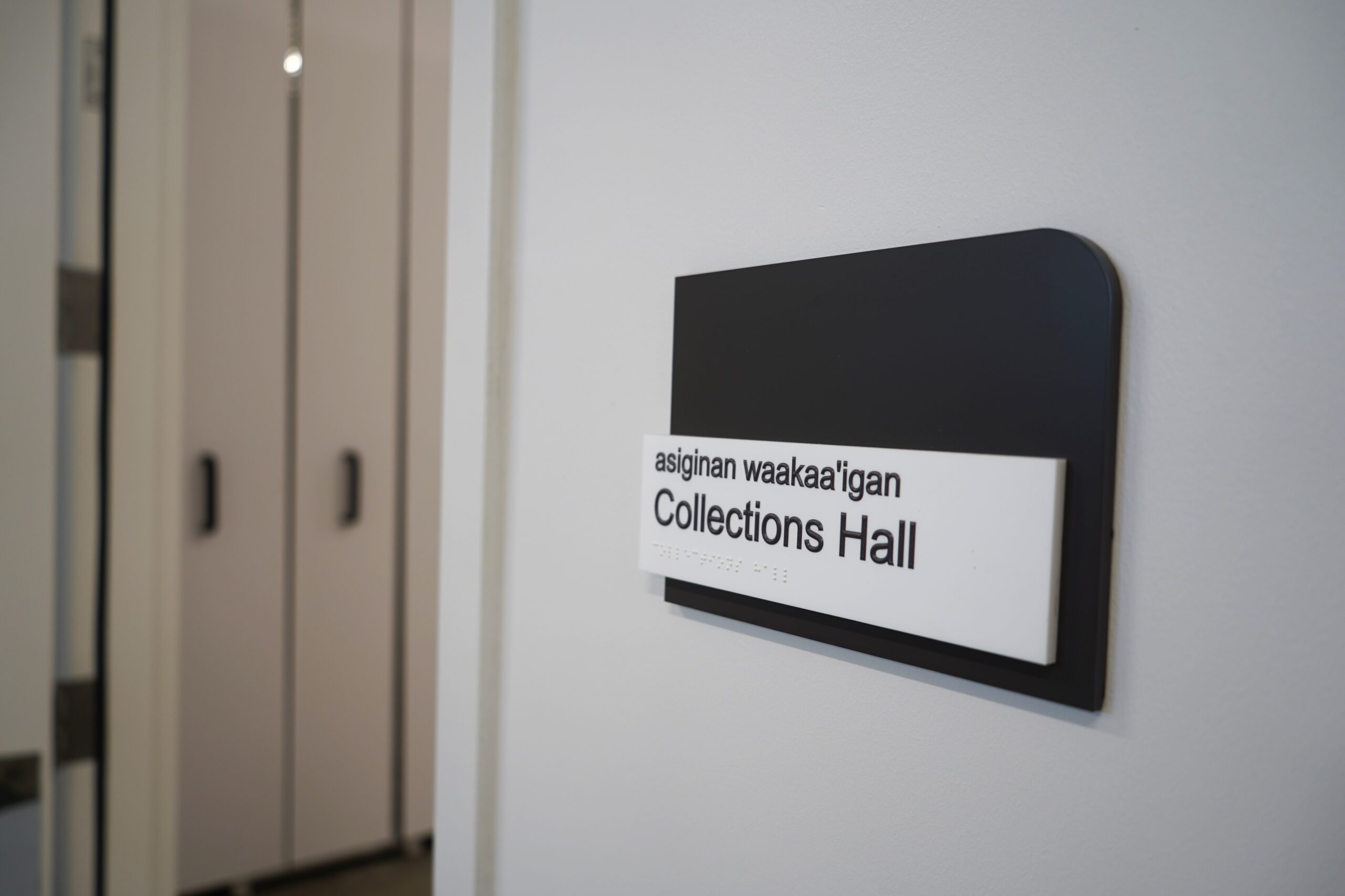 Collections sign at NCAM